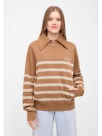 Bluzy damskie - Bench Bluza "Foy" w kolorze jasnobrązowym - miniaturka - grafika 1
