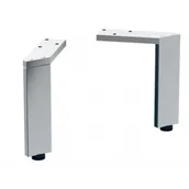 Zawiasy, okucia i inne akcesoria - GEBERIT 500.367.00.1 Zestaw nóg (2 szt.): H=15.1-15.4cm, Chrom błyszczący - miniaturka - grafika 1