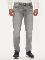 Spodnie męskie - Tommy Jeans Jeansy Austin DM0DM18739 Szary Slim Fit - miniaturka - grafika 1