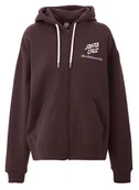 Bluzy damskie - bluza damska SANTA CRUZ SINGULAR SCRIPT FRONT ZIP HOOD GROUND COFFEE - miniaturka - grafika 1