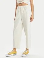 Spodnie damskie - Champion Spodnie materiałowe 117110 Beżowy Relaxed Fit - miniaturka - grafika 1