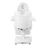 Fotele kosmetyczne - Fotel kosmetyczny elektr. Azzurro 803D 3 siln. biały - miniaturka - grafika 1