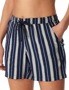 Spodnie damskie - Schiesser Damskie spodnie do spania krótkie bawełniane mieszanka tkanin + Relax dół od piżamy, Wielokolorowy 1_180459, 36 - grafika 1