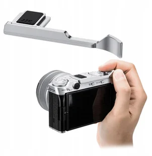 Grip Holder Stabilizator Uchwyt Na Kciuk Palec Do Fuji Fujifilm X-m5 / Xm5 / Ta-xm5 Srebrny - Akcesoria fotograficzne - miniaturka - grafika 1