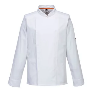 Bluza kucharska MeshAir Pro L/S PORTWEST Biały XL - Odzież robocza - miniaturka - grafika 1