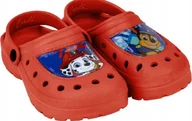 Buty dla dziewczynek - Cerda KROKSY SANDAŁY KLAPKI PSI PATROL CHASE MARSHALL CZERWONE 28/29 - miniaturka - grafika 1