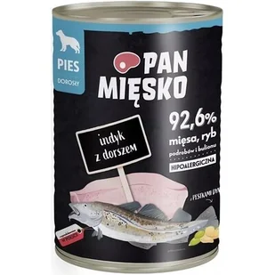 Pan Mięsko mokra karma dla psa Indyk z dorszem 400g - Mokra karma dla psów Pan Mięsko mokra karma dla psa Indyk z dorszem 400g - Mokra karma dla psów - miniaturka - grafika 1