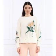 Swetry damskie - TWINSET Dwustronny sweter | Loose fit - miniaturka - grafika 1