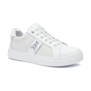Patrizia Pepe Skórzane sneakersy - Buty dla dziewczynek - miniaturka - grafika 1
