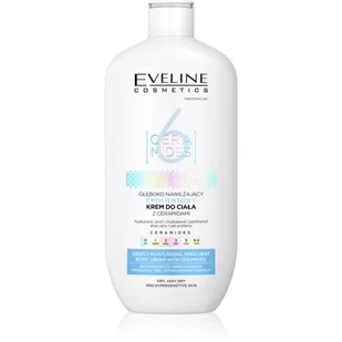 Eveline Cosmetics - 6 Ceramides - Deeply Moisturizing, Emolient Body Cream with Ceramides - Głęboko nawilżający emolientowy krem do ciała z ceramidami - Skóra sucha - 350 ml - Balsamy i kremy do ciała - miniaturka - grafika 1