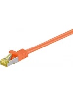 Patchcordy - Goobay Kabel Sieciowy RJ45 91570 S/FTP CAT 7 0.25 m Pomarańczowy - miniaturka - grafika 1