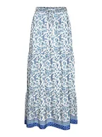 Spódnice - VERO MODA Damska spódnica Vmmilan Hw Long Skirt WVN, Dazzling Blue/Aop:mira, S - miniaturka - grafika 1