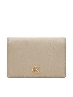 Calvin Klein Etui na karty kredytowe Min Monogram 6cc Flap Cardcase LV04F1063G Brązowy - Etui na dokumenty i karty - miniaturka - grafika 1