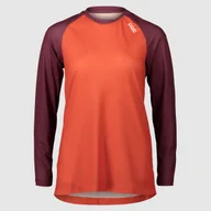 Koszulki i topy damskie - POC 52854-8404 MTB W`S PURE LS JERSEY PROPYLENE RED/AGATE RED - miniaturka - grafika 1