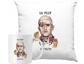 Gadżety dla niej i dla niego - ZESTAW PODUSZKA + KUBEK Lil Peep Pomysł Na Prezent + IMIĘ - miniaturka - grafika 1
