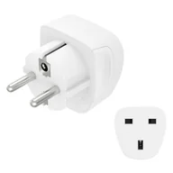 Złącza, przejściówki, adaptery - Hama adapter podróżny Basic gniazdo UK - wtyk EU - miniaturka - grafika 1