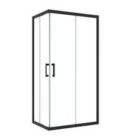 Kabiny prysznicowe - Kabina prysznicowa prostokątna Easy 90 x 70 x 190 cm czarna Sensea - miniaturka - grafika 1