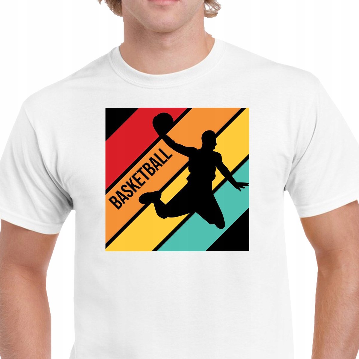 P052 Koszulka Koszykarska Koszykówka NBA Basketball Prezent Bawełna M
