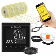 Akcesoria grzewcze - Mata grzewcza pod płytki MISSION AIR MA-160 W/m2 7m2 (14mb x 50cm) + regulator Libra Czarny WiFi - miniaturka - grafika 1