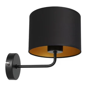 Luminex Arden 3486 kinkiet lampa ścienna 1x60W E27 czarny/złoty - Lampy ścienne - miniaturka - grafika 1