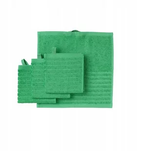 IKEA VAGSJON mini ręczniki łazienkowe 30x30cm x4 sztuki ZIELONE - Okrycia kąpielowe dla dzieci - miniaturka - grafika 1