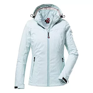 Kurtki damskie - Killtec Damska kurtka softshell/kurtka outdoorowa z odpinanym kapturem KOS 103 WMN SFTSHLL JCKT, aqua, 48, 38014-000 - grafika 1