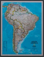 Mały naukowiec - National Geographic, mapa ścienna Ameryka Południowa Classic, 1:11 121 000 - miniaturka - grafika 1