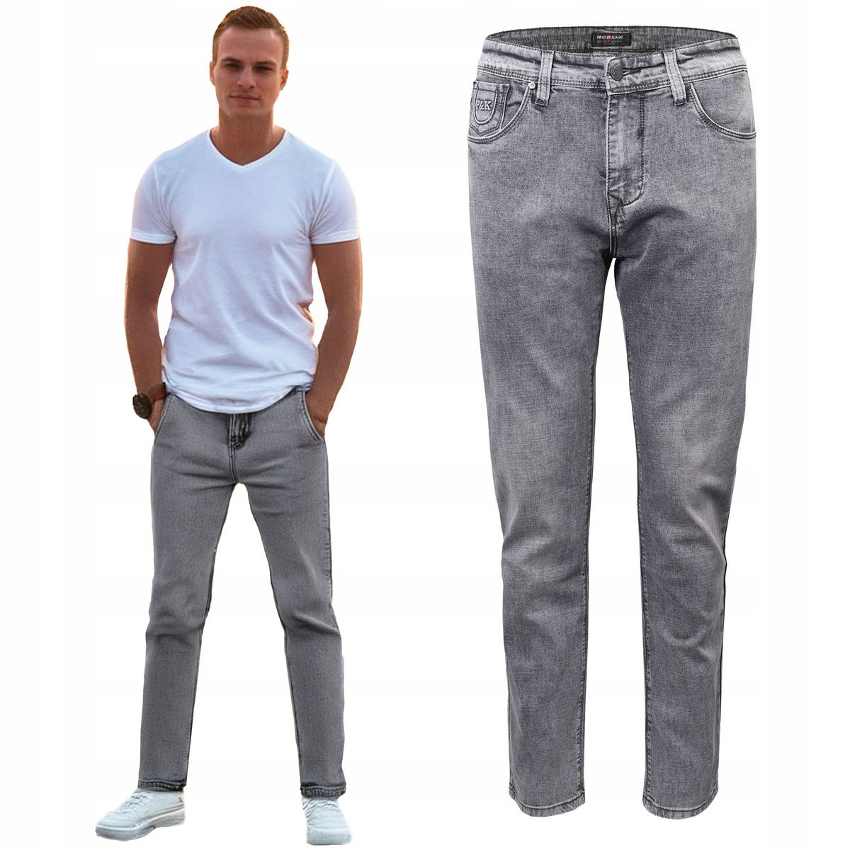 Spodnie Męskie Jeansy Elastyczyne HARRY Comfort Fit W39/L34 Pako Jeans