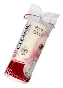 Cleanic Pure Effect Soft Touch Płatki kosmetyczne 50 sztuk - Waciki, płatki i patyczki kosmetyczne - miniaturka - grafika 1