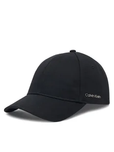 Calvin Klein Czapka z daszkiem Cotton Twill Cap K60K612910 Czarny - Czapki damskie - miniaturka - grafika 1
