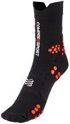 Skarpetki sportowe męskie - Compressport compress port Pro Racing Socks V3 Trail High Black Red, czarny, T4 CS1TSHV399RDT4 - miniaturka - grafika 1