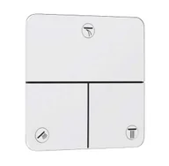 Zawory i kraniki - Hansgrohe ShowerSelect Comfort - Zawór do 3 odbiorników, podtynkowy, czarny chrom szczotkowany 15587700 - miniaturka - grafika 1