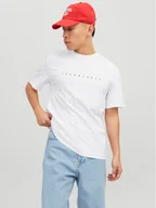 Koszulki męskie - Jack&Jones T-Shirt Star 12234746 Biały Relaxed Fit - miniaturka - grafika 1