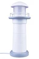 Lampy stojące - Biało-szara lampka nocna dziecięca LED latarnia - 5X S186 Mirus - miniaturka - grafika 1