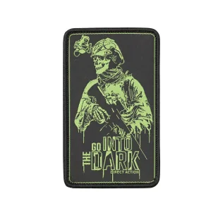 Naszywka Direct Action Patch Into the dark - Czarna - Odzież taktyczna i umundurowanie - miniaturka - grafika 1