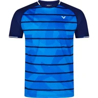 Koszulki sportowe męskie - Koszulka męska Victor  T-Shirt T-33103 Blue L - miniaturka - grafika 1