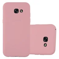 Etui i futerały do telefonów - Etui Cadorabo do Samsung Galaxy A7 2017 w kolorze różowym, silikonowe etui TPU na telefon komórkowy - miniaturka - grafika 1