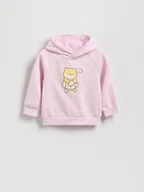 Bluzy dla dziewczynek - Reserved - Bluza z nadrukiem - pastelowy róż - miniaturka - grafika 1
