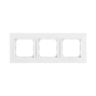 Klawisze i ramki - Ospel Impresja szkło białe ramka R-3YGC/31/00 R-3YGC/31/00 - miniaturka - grafika 1