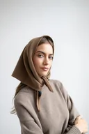 Apaszki i szaliki damskie - Chusta Rowan orzechowa - miniaturka - grafika 1