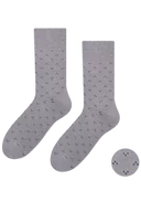 Skarpetki męskie - Steven 056-141 Szare skarpety męskie - miniaturka - grafika 1