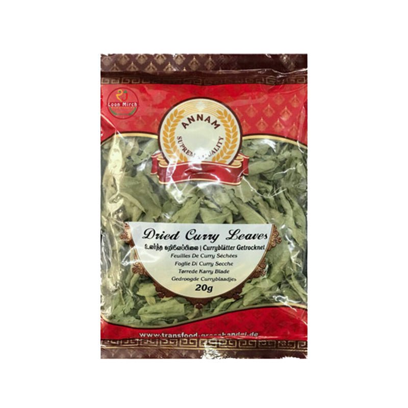 Liście curry suszone Annam Dried Curry Leaves 20 g – aromatyczna przyprawa