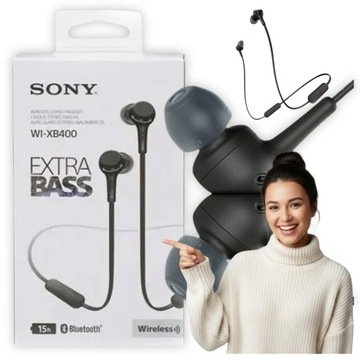 Sony WI-XB400 Bass Słuchawki bezprzewodowe dokanałowe