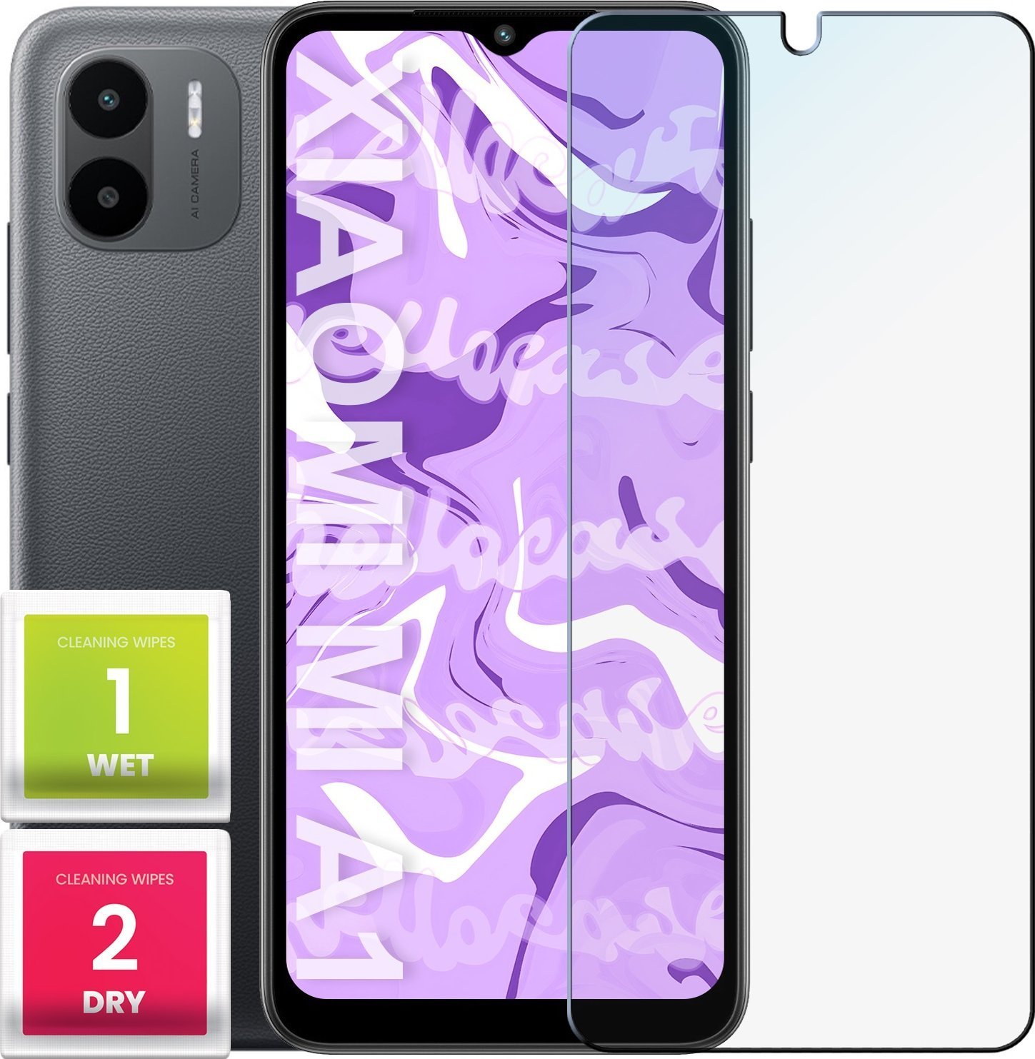 Hello Case Szkło Hartowane do Xiaomi Redmi A1 szybka 9H, płaskie 2.5D, ochronne