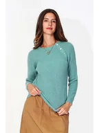 Swetry damskie - William de Faye Sweter w kolorze turkusowym - miniaturka - grafika 1