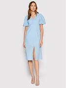 Sukienki - Vero Moda Sukienka codzienna Thilde 10263986 Niebieski Regular Fit - miniaturka - grafika 1