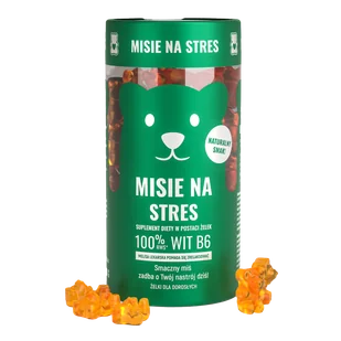 Noble Health Misie Na Stres, żelki, 300 g - Układ nerwowy - miniaturka - grafika 1