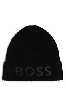 BOSS - Czapka damska, czarny - Czapki damskie - miniaturka - grafika 1