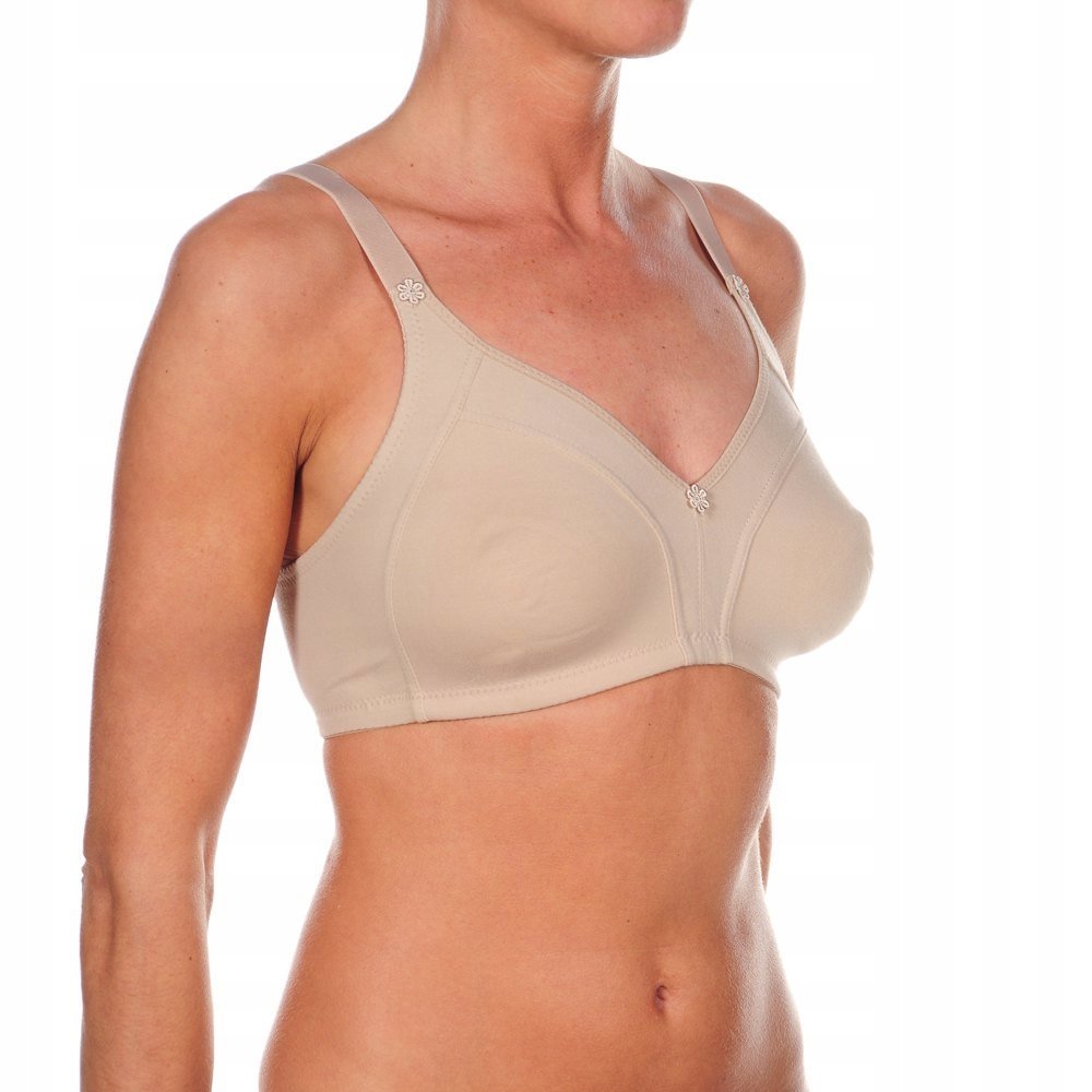 SELENE DAMSKI BIUSTONOSZ BEŻOWY GŁADKI MIĘKKI 85C JSG