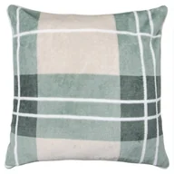 Poszewki na poduszki - Poszewka dekoracyjna Tartanne 40x40 zielona kratka - miniaturka - grafika 1